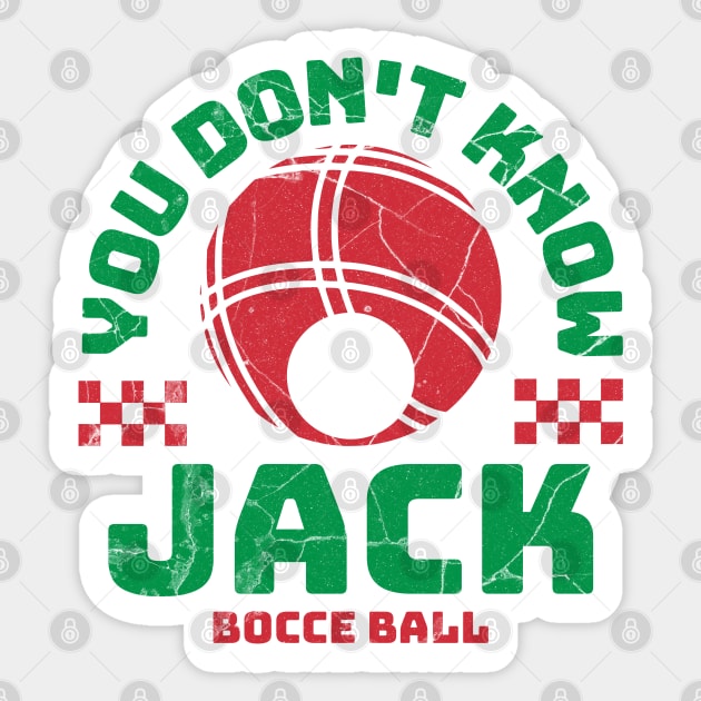 Bocce Ball - You Don't Know Jack Funny Bocceball Game Sticker by Yesteeyear